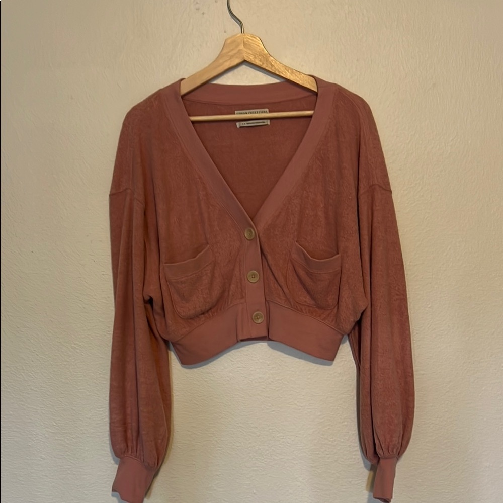 Women's Pink Cardigan Sweater